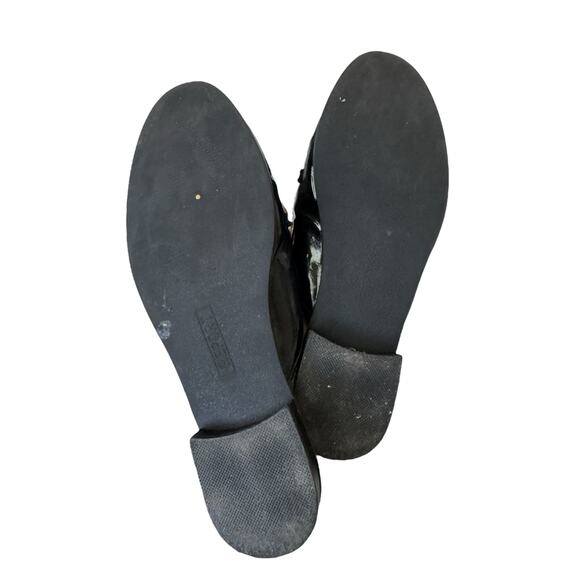 REPORT Quade Women’s Black Patent Leather Mule Loafers Size 8 Slip-On Flats - Picture 8 of 11